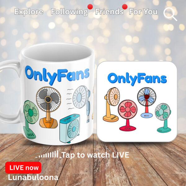 "Only Fans"" Ceramic Mug 11oz Large Handle