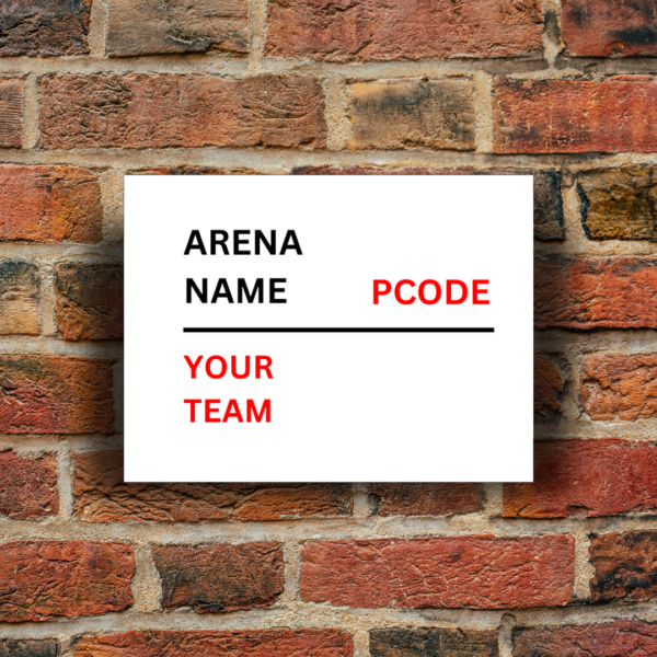 EIHL Ice Hockey Street Sign - Metal Wall Sign (8 x 6 inches)