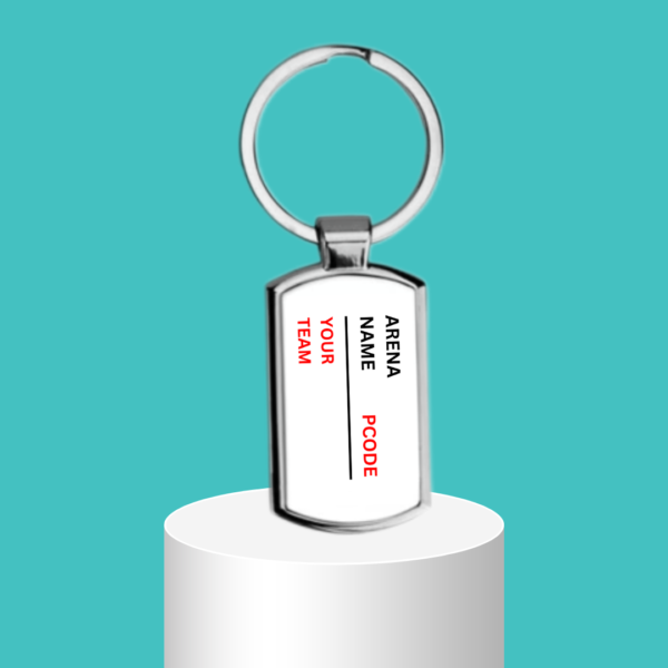 EIHL Ice Hockey Postcode/Arena Metal Boxed Keyring