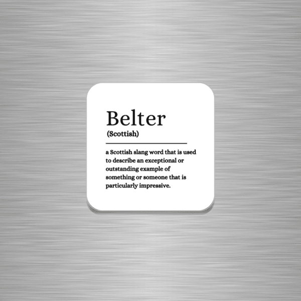 Belter Funny Scottish Wooden Fridge Magnet