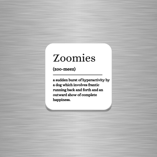 Zoomies Funny Wooden Fridge Magnet