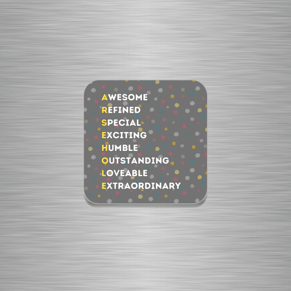 Arsehole Word Play Funny Wooden Fridge Magnet