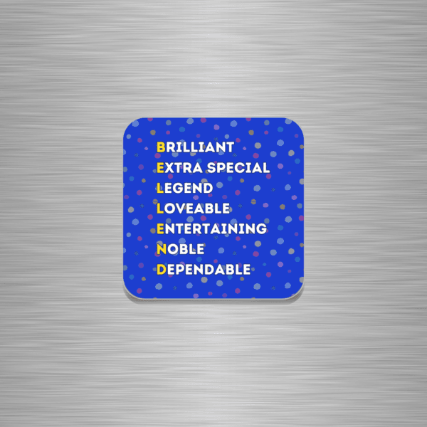 Bellend Word Play Funny Scottish Wooden Fridge Magnet