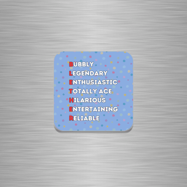 Blether Funny Scottish Wooden Fridge Magnet