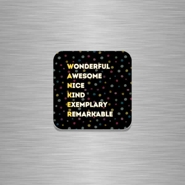 Wanker Word Play Funny Wooden Fridge Magnet