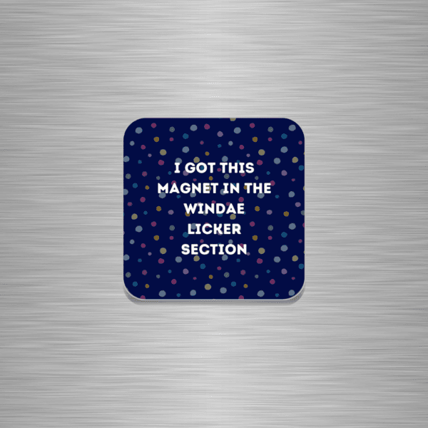Windae Licker Funny Scottish Wooden Fridge Magnet