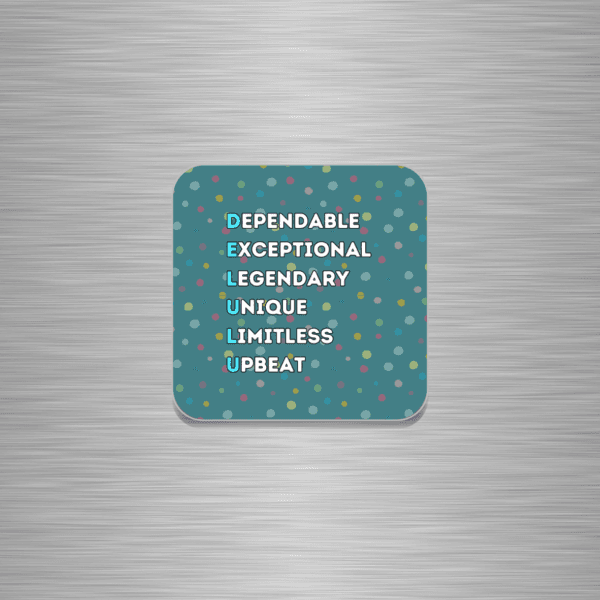 Delulu Word Play Funny Wooden Fridge Magnet