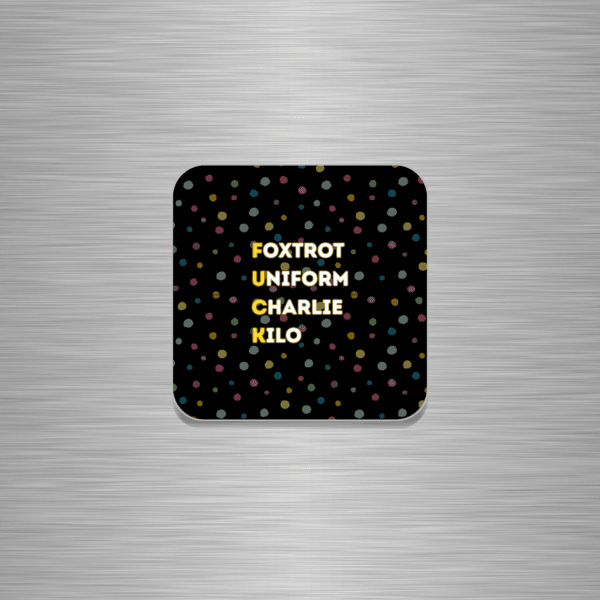 Fuck Word Play Funny Wooden Fridge Magnet