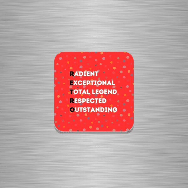 Retro Word Play Funny Wooden Fridge Magnet