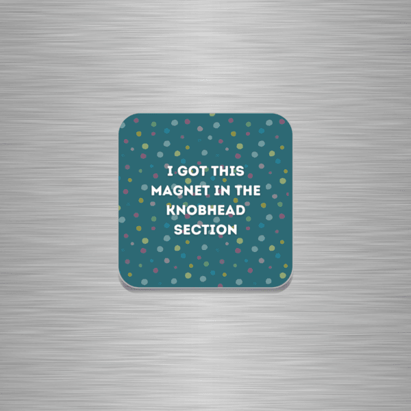 Knobhead Funny Wooden Fridge Magnet
