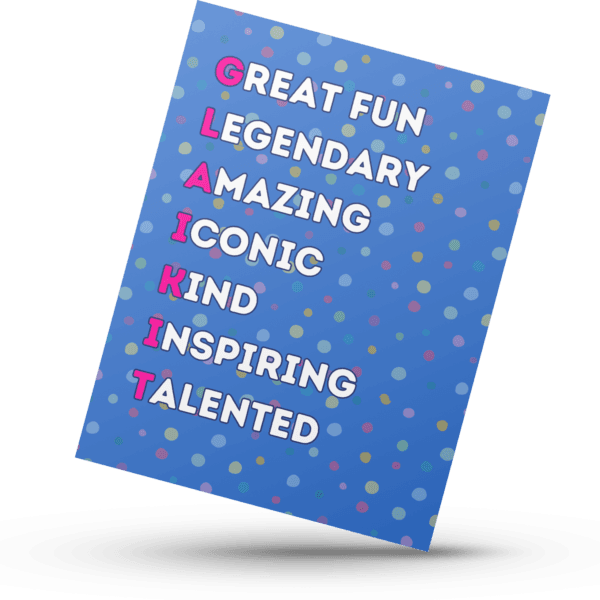 The Scottish Acronym Collection "Glaikit" Banter Greetings Card