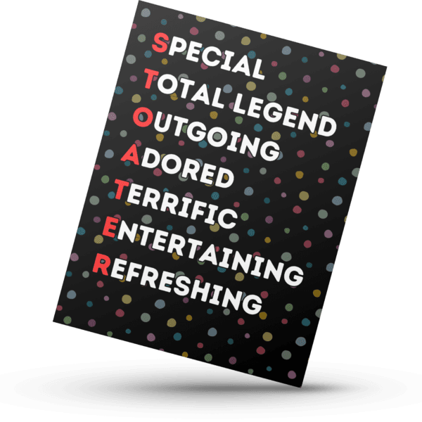 The Scottish Acronym Collection "Stoater" Banter Greetings Card